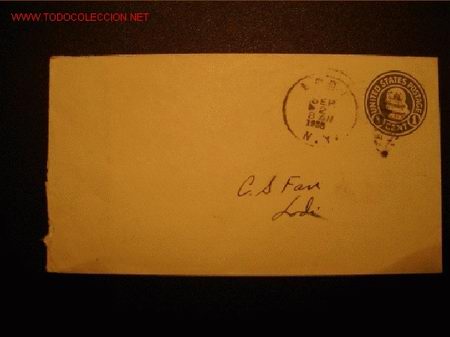 Sellos: USA SOBRE ENTERO POSTAL TIPO FRANKLIN - Foto 1