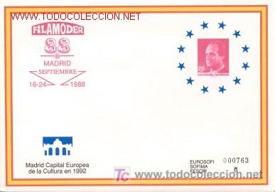 Sellos: SOBRE ENTERO POSTAL EDIFIL N&ordm; 11 FILAMODER (MADRID) - Foto 1