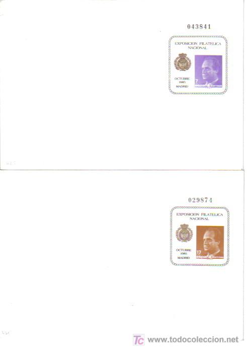 Sellos: ENTEROS POSTALES EXFILNA 85 MADRID - Foto 1