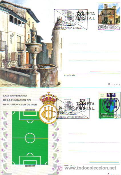 Sellos: 2 ENTERO POSTAL CON MAT PRIMER DIA 1991 - Foto 1