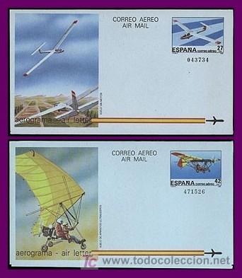 Sellos: ESPA&Ntilde;A AEROGRAMAS 1985 9/10 2v. - Foto 1