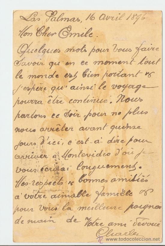 Sellos: Entero Postal circulado Santander - Anvers 1903 - Foto 2