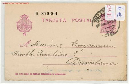 Sellos: (ep-37) ENTERO POSTAL - Foto 1