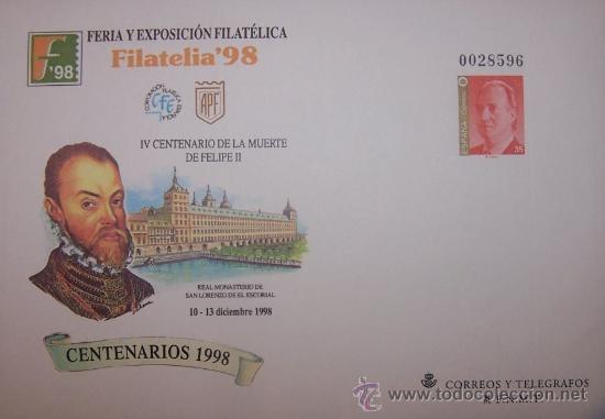 Sellos: ENTERO POSTAL FILATELIA&acute;98 - Foto 1