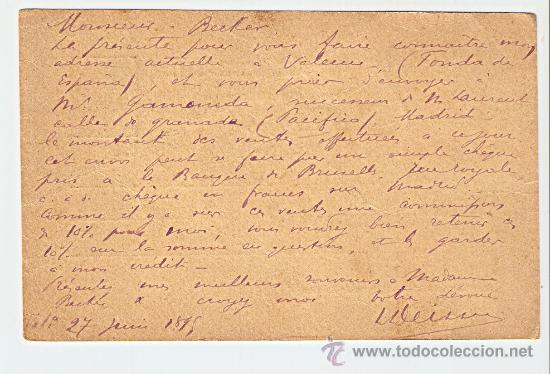 Sellos: Entero postal circulado 1895 - Foto 2