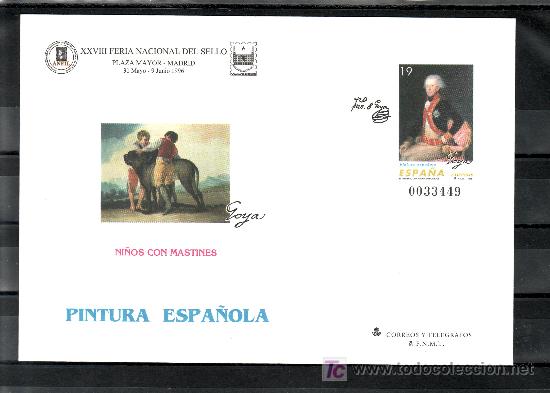 ESPAÑA S.E.P. 35 NUEVO, PINTURA, GOYA, XXVIII FERIA NACIONAL DEL SELLO, MADRID (Sellos - España - Entero Postales)