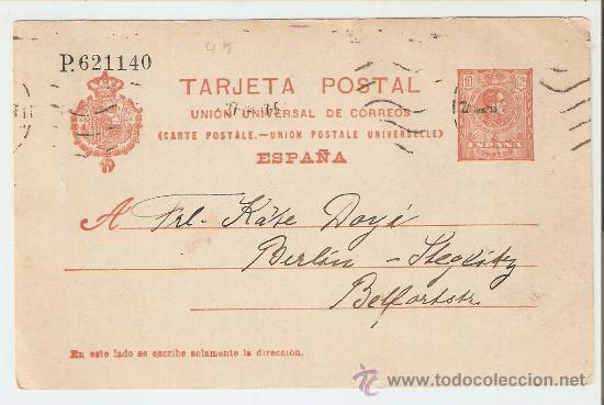 Sellos: ENTERO POSTAL CIRCULADO A BERLIN - Foto 1