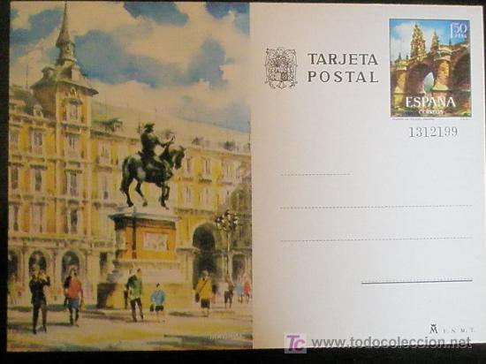 Sellos: ENTERO POSTAL/madrid./plaza mayor. - Foto 1