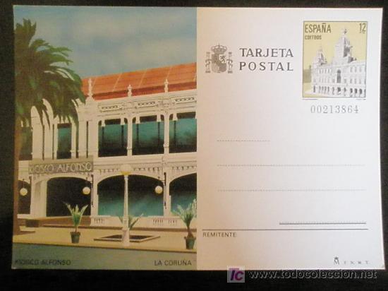 Sellos: ENTERO POSTAL./LA CORU&Ntilde;A.KIOSCO ALFONSO. - Foto 1