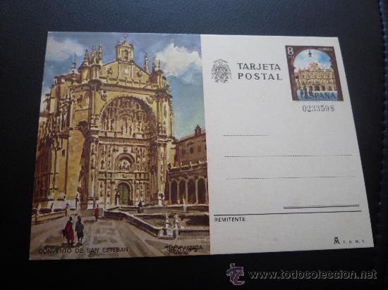 Sellos: TARJETA ENTERO POSTAL,CONVENTO DE SAN ESTEBAN,SALAMANCA,1979.