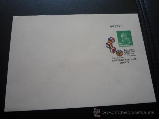 Sellos: SOBRE ENTERO POSTAL,EXPOSICION FILATELICA EUROPEA.1986.
