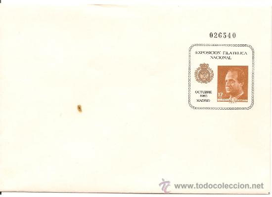 Sellos: SOBRE ENTERO POSTAL EXFILNA 85 - Foto 1