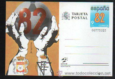 Sellos: ENTERO POSTAL. FIFA 1982. NO CIRCULADA - Foto 1
