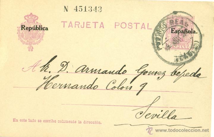 Sellos: II REP&Uacute;BLICA. N&ordm; 61. CIRCULADO EN 1931. - Foto 1
