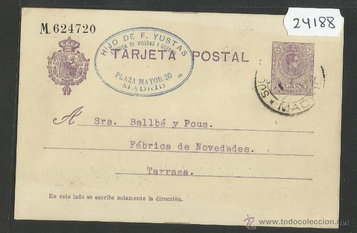 Sellos: ENTERO POSTAL ESPA&Ntilde;A - (24188) - Foto 1