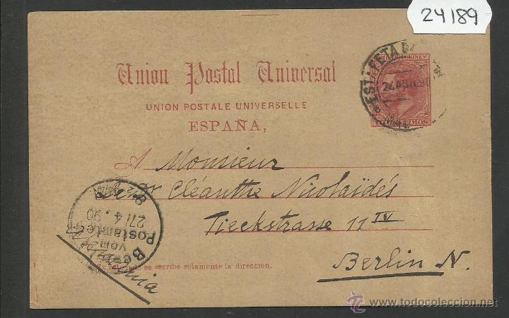 Sellos: ENTERO POSTAL ESPA&Ntilde;A - (24189) - Foto 1