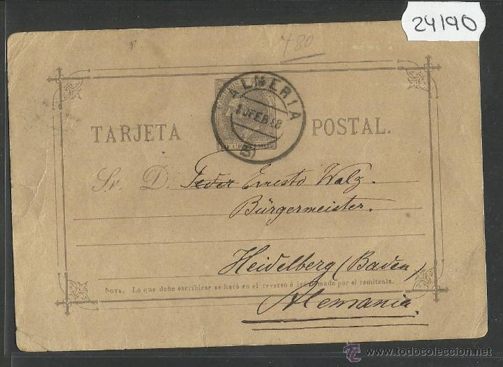 Sellos: ENTERO POSTAL ESPA&Ntilde;A - (24190) - Foto 1