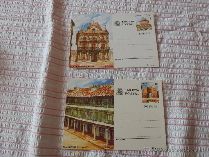 Sellos: lote de dos postales antiguas sin circular - Foto 1