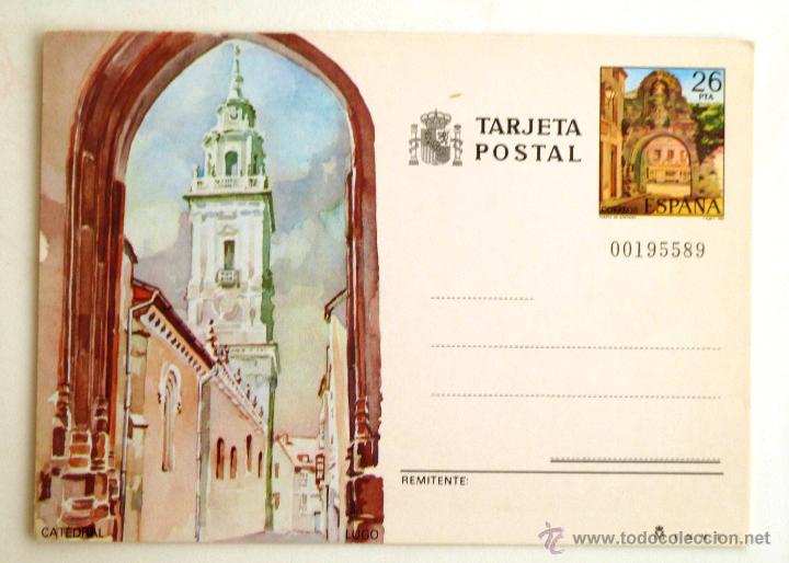 Sellos: ENTERO POSTAL CATEDRAL DE LUGO. 1983. - Foto 1
