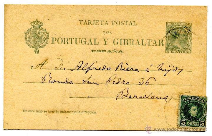 Sellos: Edifil 34 de enteros postales. Ver descripci&oacute;n. - Foto 1