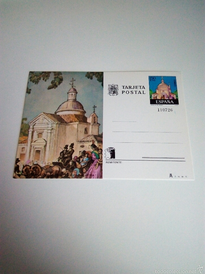 Sellos: ENTERO POSTAL (ERMITA DE SAN ANTONIO DE LA FLORIDA) - Foto 1