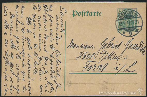 Sellos: Entero postal Alemania. 1911. - Foto 1