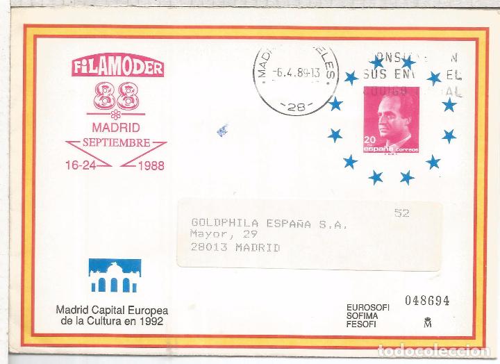 Sellos: ENTERO POSTAL FILAMODER 88 CIRCULADO - Foto 1