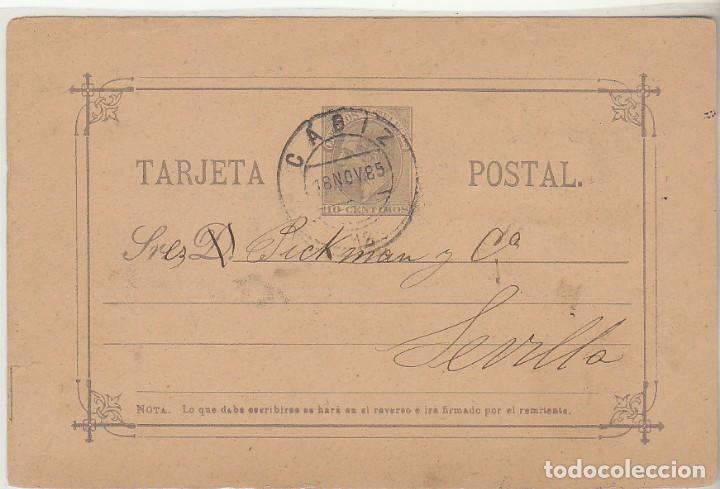 Sellos: 11. C&Aacute;DIZ a SEVILLA. 1885. - Foto 1
