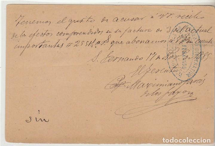 Sellos: 11. C&Aacute;DIZ a SEVILLA. 1885. - Foto 2