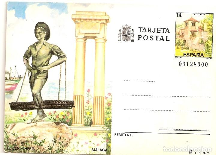 Sellos: TARJETA POSTAL 1987 EL CENACHERO MALAGA - - Foto 1