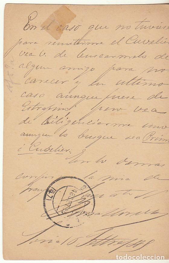 Sellos: 11. SORIA a BILBAO.1882. - Foto 2