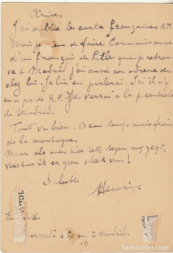 Sellos: 27. MADRID a ARNHEN (HOLANDA). 1896. - Foto 2