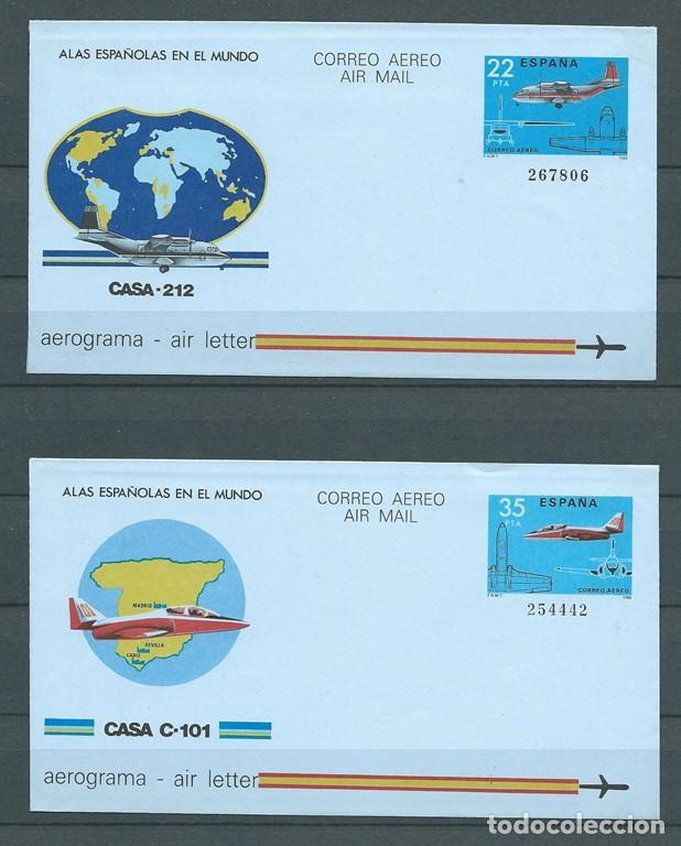 Sellos: Espa&ntilde;a, aerogramas, sin circular, 1983. - Foto 1