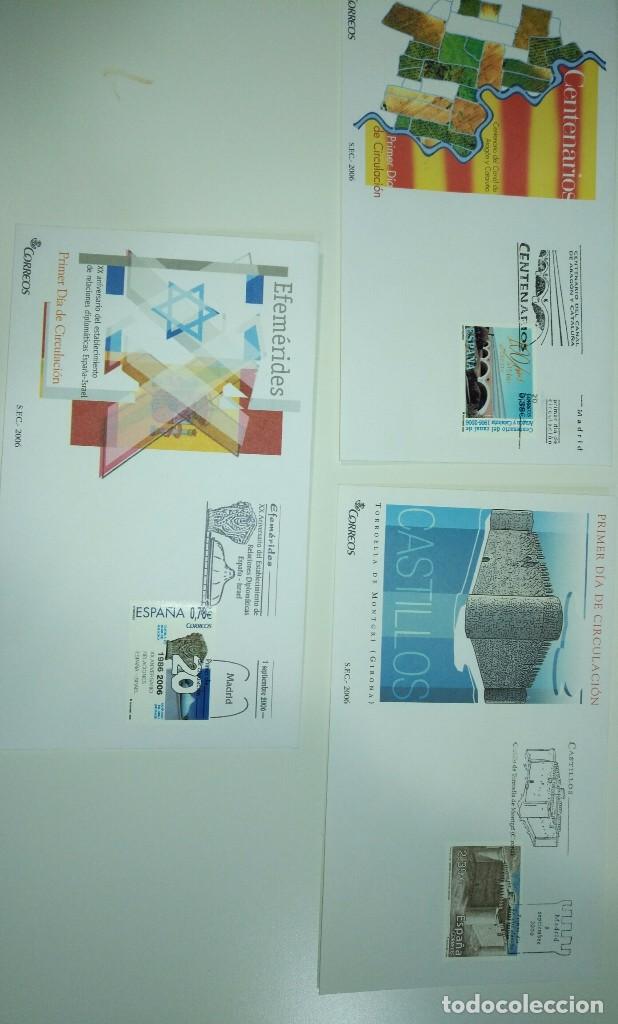 Sellos: SOBRE ENTERO POSTAL ESPA&Ntilde;A LOTE 3 SOBRES DE 2006 - Foto 1