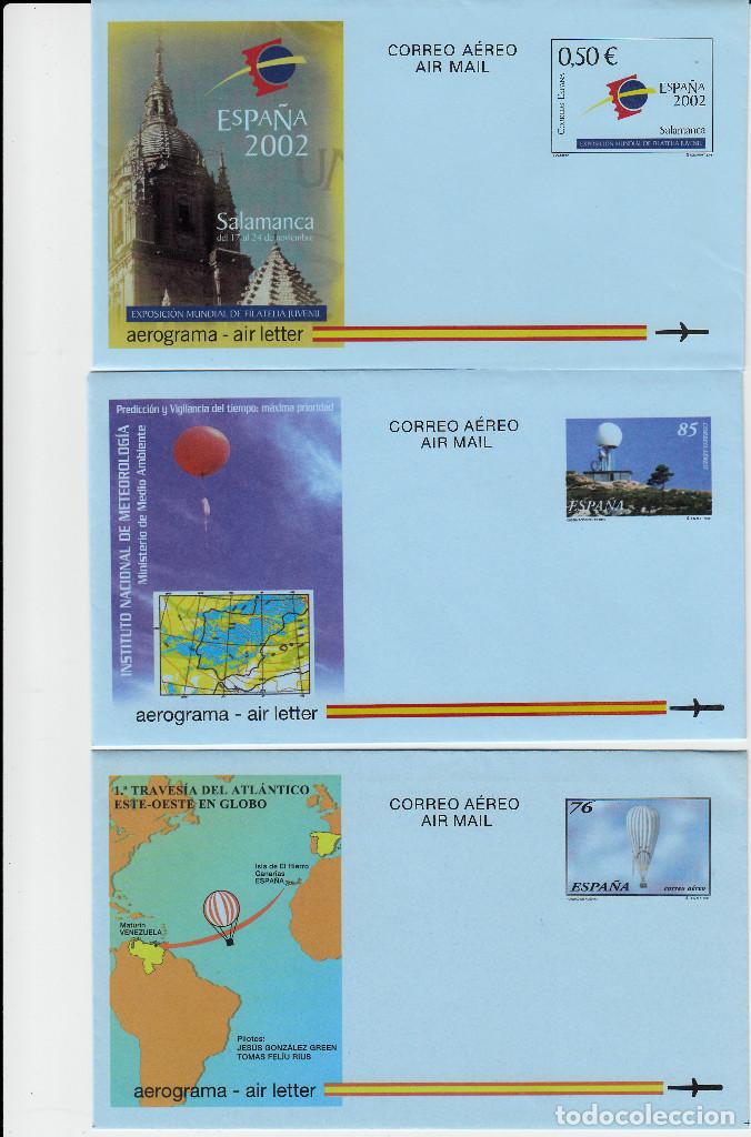Sellos: LOTE 7 AEROGRAMAS DE 1990 A 2002 - Foto 2