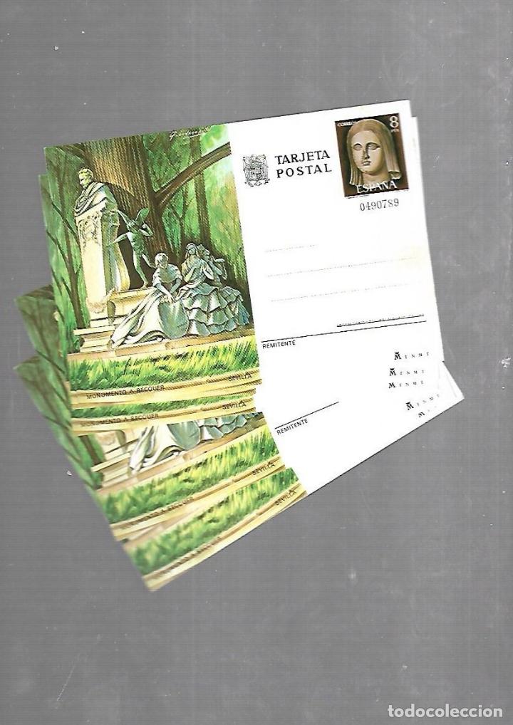 Sellos: LOTE DE 5 POSTALES. SEVILLA. MONUMENTO A BECQUER. VER - Foto 1