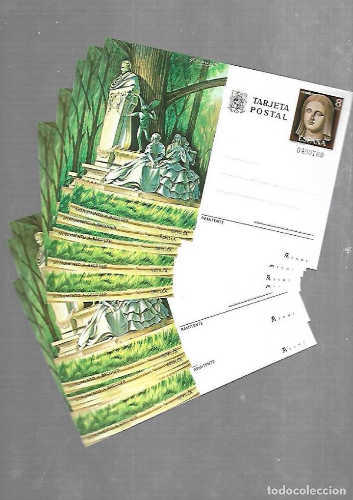 Sellos: LOTE DE 10 POSTALES. SEVILLA. MONUMENTO A BECQUER. VER - Foto 1