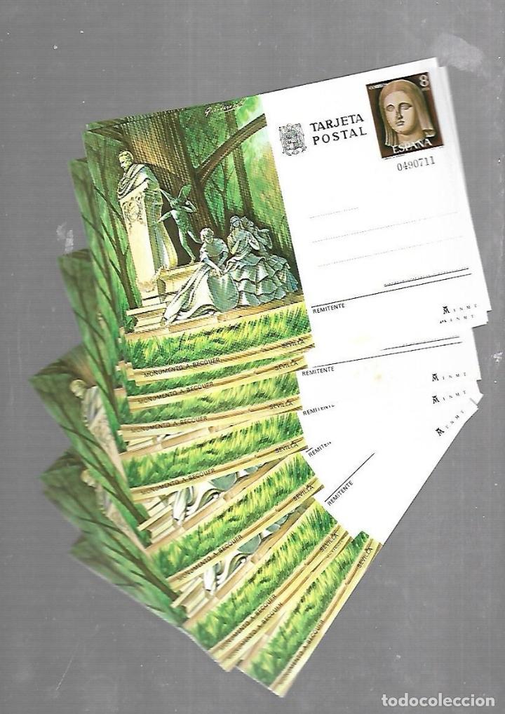 Sellos: LOTE DE 10 POSTALES. SEVILLA. MONUMENTO A BECQUER. VER - Foto 1