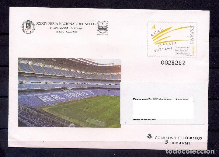 Sellos: SOBRE ENTERO POSTAL REAL MADRID - Foto 1