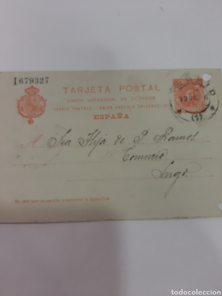 Sellos: 1909 Madrid dirijido Lugo - Foto 1