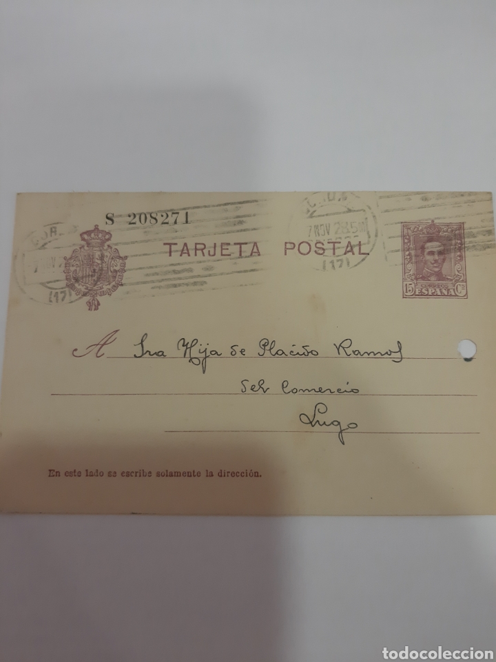 Sellos: 1928 La Coru&ntilde;a dirigido a Lugo - Foto 1