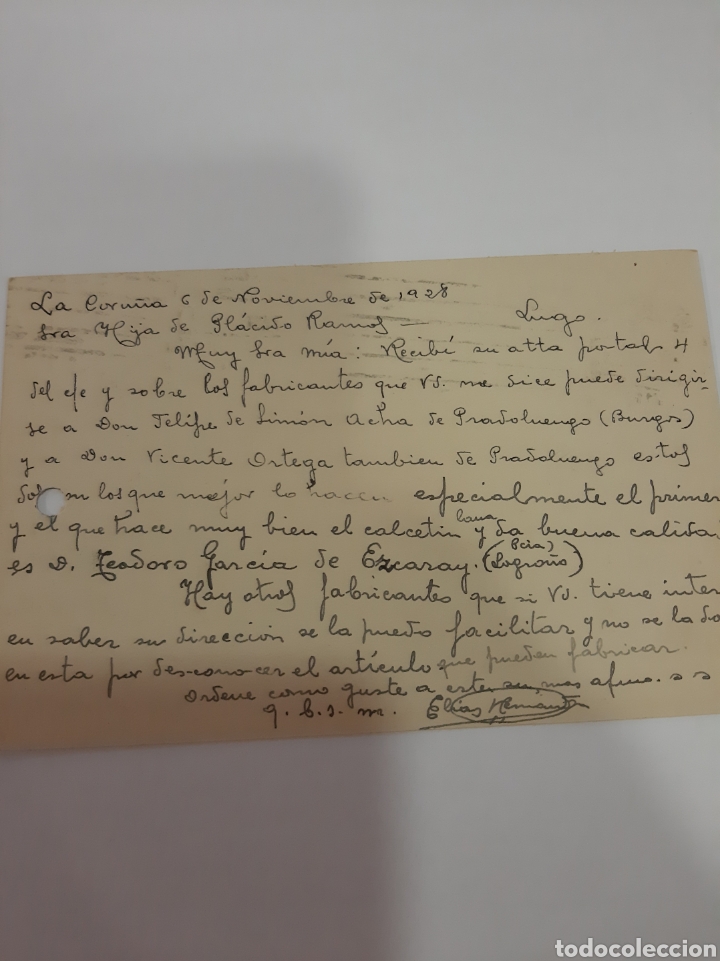 Sellos: 1928 La Coru&ntilde;a dirigido a Lugo - Foto 2