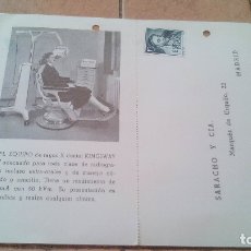 Sellos: SARACHO Y CIA (MADRID)- AÑOS 50 - ENTERO POSTAL PUBLICITARIO - EQUIPO DE RAYOS X DENTAL KINGSWAY -. Lote 170034916