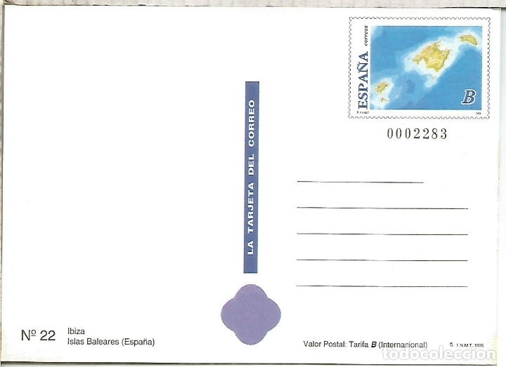 Sellos: ENTERO POSTAL TARIFA B BALEARES IBIZA - Foto 2