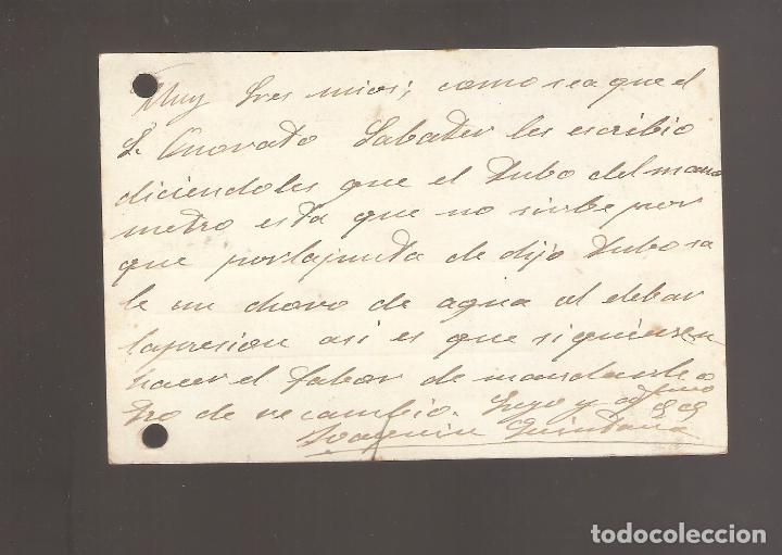 Sellos: 1 postal circulada  a&ntilde;o 1918 - Foto 2