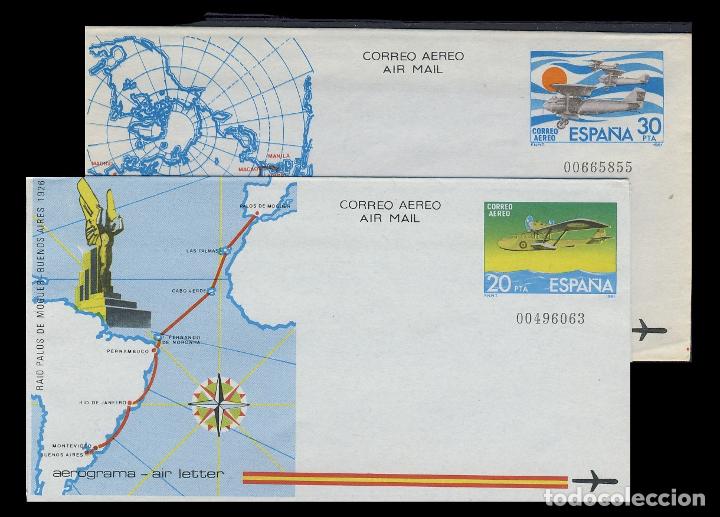 Sellos: 201/02  AEROGRAMAS  1981 - Foto 1