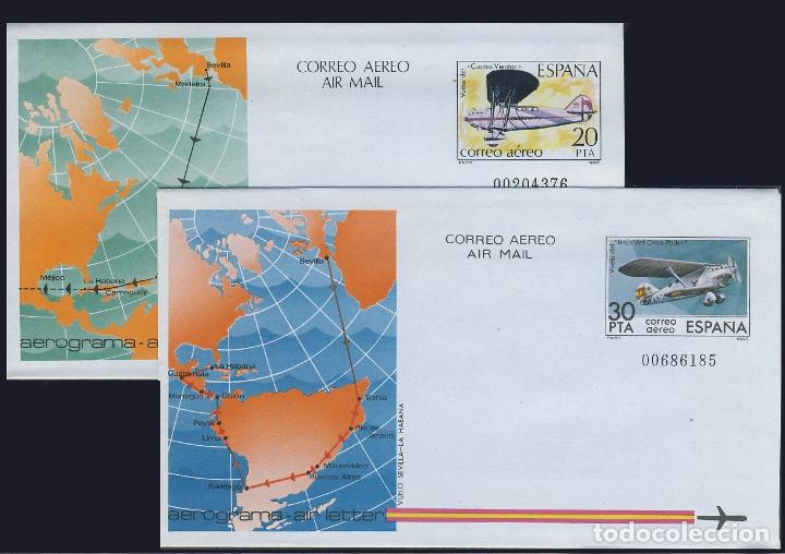 Sellos: 203/04 AEROGRAMAS 1982 - Foto 1