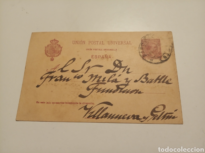 Sellos: Tarjeta postal 1900 - Foto 1