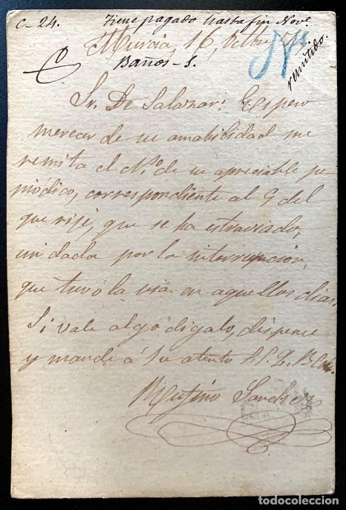 Sellos: ESPA&Ntilde;A. ENTERO POSTAL 2V. 1874. - Foto 2