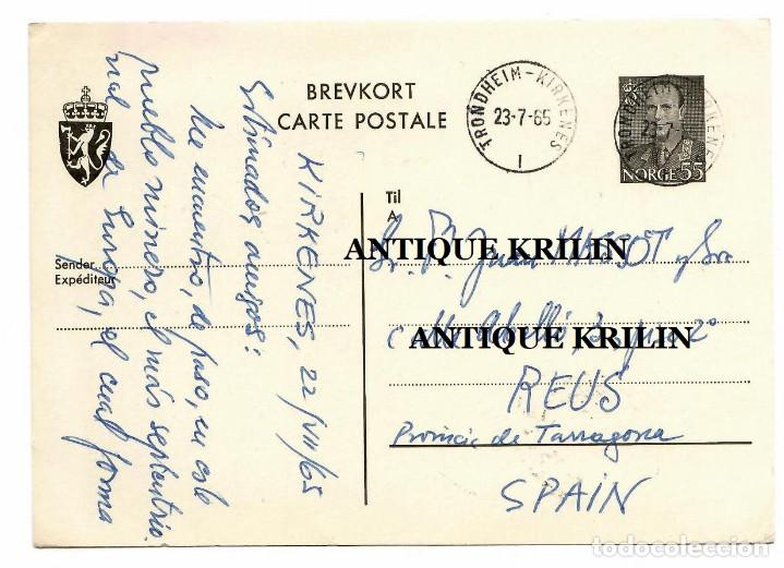Sellos: ENTERO POSTAL NORUEGA - Foto 1